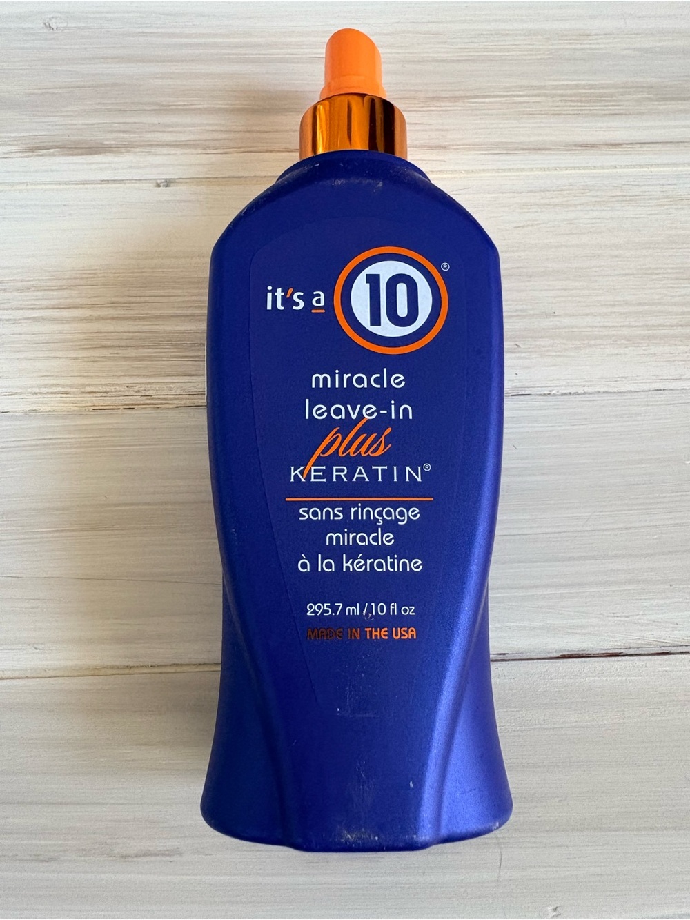 It's a 10 Miracle Leave-In Plus Keratin Hair Treatment — Blue